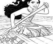 Coloriage Moana l'exploratrice