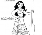 Coloriage Moana la princesse