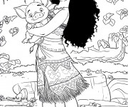 Coloriage et dessins gratuit Moana Viana 1 à imprimer