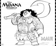 Coloriage Moana Viana 13