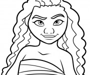 Coloriage Moana Viana 8