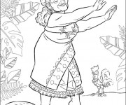 Coloriage Tala la grand-mère de Viana