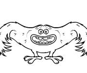 Coloriage Art monstre mignon