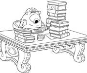 Coloriage Bob l'&eacute;l&egrave;ve de Monstres Academy