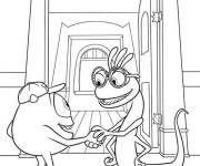 Coloriage Bob Razowski et Randall Boggs