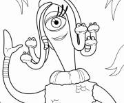 Coloriage C&eacute;lia aux cheveux de serpent