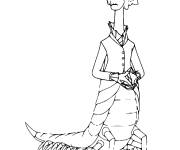Coloriage Dean Hardscrabble de Monstres Academy