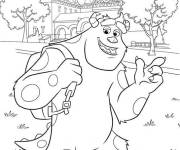 Coloriage Jacques Sullivan en amrchant
