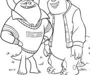 Coloriage Johnny Worthington et Jacques Sullivan