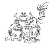 Coloriage JOX Monstres Academy