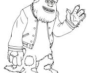 Coloriage et dessins gratuit Le gentil monstre James Sullivan à imprimer