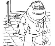 Coloriage Le professeur Knight en classe