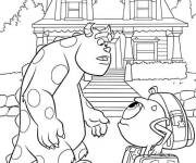Coloriage Les aventures de Jacques Sullivan et Bob Razowski