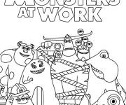 Coloriage Les aventures des Monstres