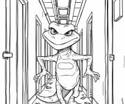 Coloriage Les monstres de Randall marchent en col&egrave;re