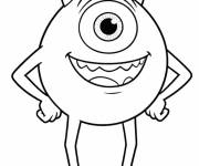 Coloriage Mignon Mike de Monstres Academy