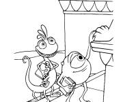 Coloriage Mike et Randall pour enfants
