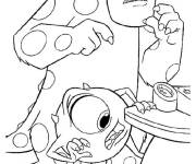 Coloriage Mike et Sullivan cherchent quelque choses