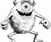 Coloriage Mike Wazowski en sketch