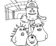 Coloriage Mike Wazowski et ses amis