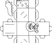 Coloriage Mod&egrave;le Sulley 3D de Monstres Academy