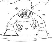 Coloriage Monstre amoureux de Monstres Academy