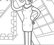 Coloriage Monstre Celia stylis&eacute;