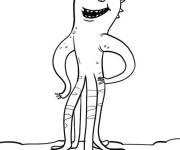 Coloriage Monstre pieuvre de MA