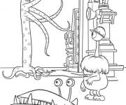 Coloriage Monstres Academy de Disney Pixar