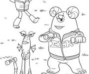 Coloriage Monstres Academy de Pixar