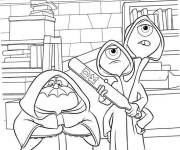 Coloriage Monstres Academy pour enfants