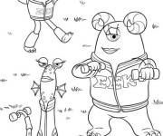 Coloriage Monstres Academy pour maternelle