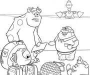 Coloriage Paysage Monstres Academy