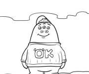Coloriage et dessins gratuit Scott gribouille avec un t-shirt OK sur à imprimer