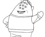 Coloriage Scott Sebastian squibble de Monstres Academy