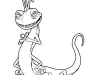 Coloriage Serpent Randall Boggs de Monstres Academy