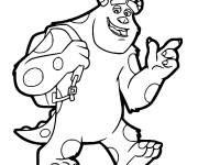 Coloriage Sullivan de Monstres Academy pour enfant