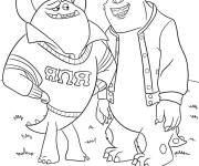 Coloriage Sullivan et meilleur ami de dessin anim&eacute;