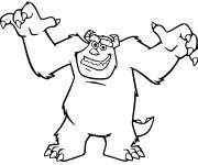 Coloriage Sullivan ouvrant ses bras