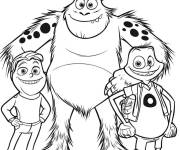 Coloriage Sullivan, Randball et le gar&ccedil;on