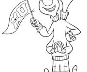 Coloriage Terry Perry de Monstres Academy