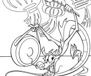 Coloriage Dragon Mushu
