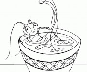 Coloriage Le cricket de Mulan