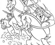 Coloriage Les huns attaquent