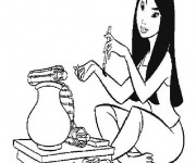 Coloriage Mulan 27