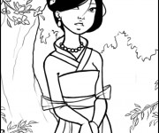 Coloriage Mulan 32