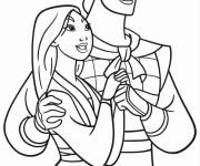 Coloriage Mulan avec Captain Li