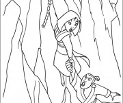 Coloriage Mulan en danger