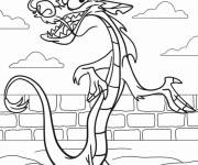 Coloriage Mushu rigolo