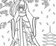 Coloriage Princesse Mulan